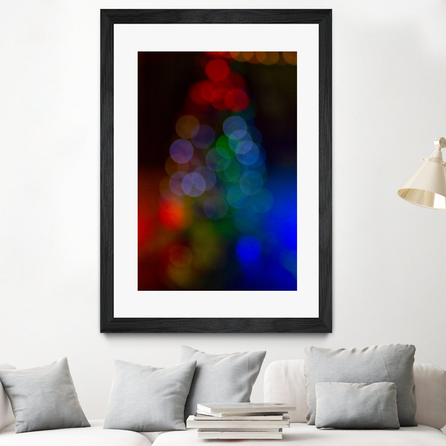 Bokeh Christmas Tree by Alvaro Gonzalez on GIANT ART - blue photo manipulation