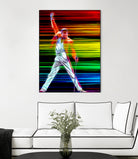 Freddie Mercury in Color by Daniel Janda on GIANT ART - black mixed media