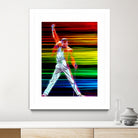 Freddie Mercury in Color by Daniel Janda on GIANT ART - black mixed media