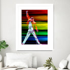 Freddie Mercury in Color by Daniel Janda on GIANT ART - black mixed media