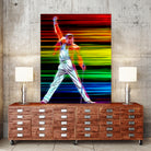 Freddie Mercury in Color by Daniel Janda on GIANT ART - black mixed media