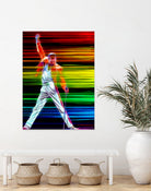 Freddie Mercury in Color by Daniel Janda on GIANT ART - black mixed media