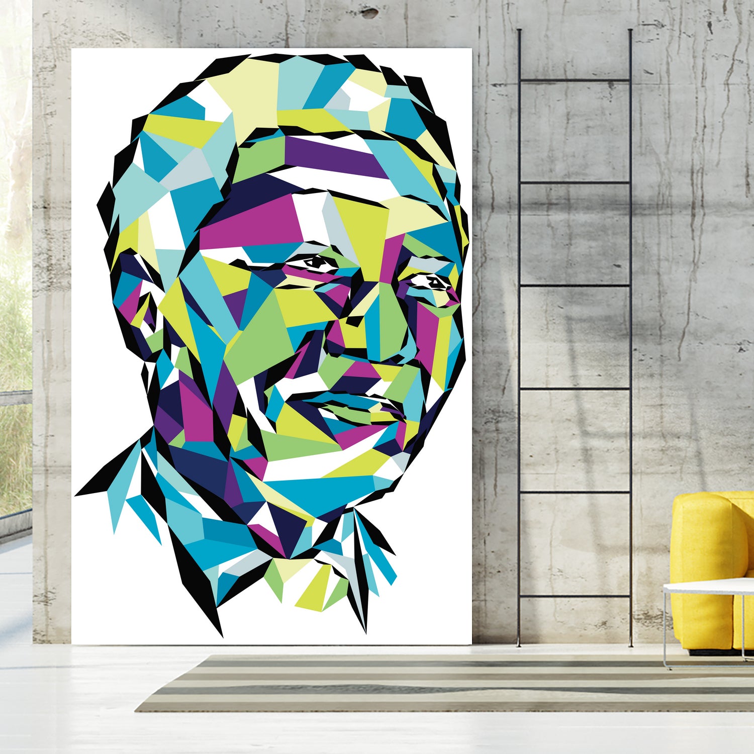 Legend of the fall – Mandela by Neo Dhlamini on GIANT ART - green digital drawing