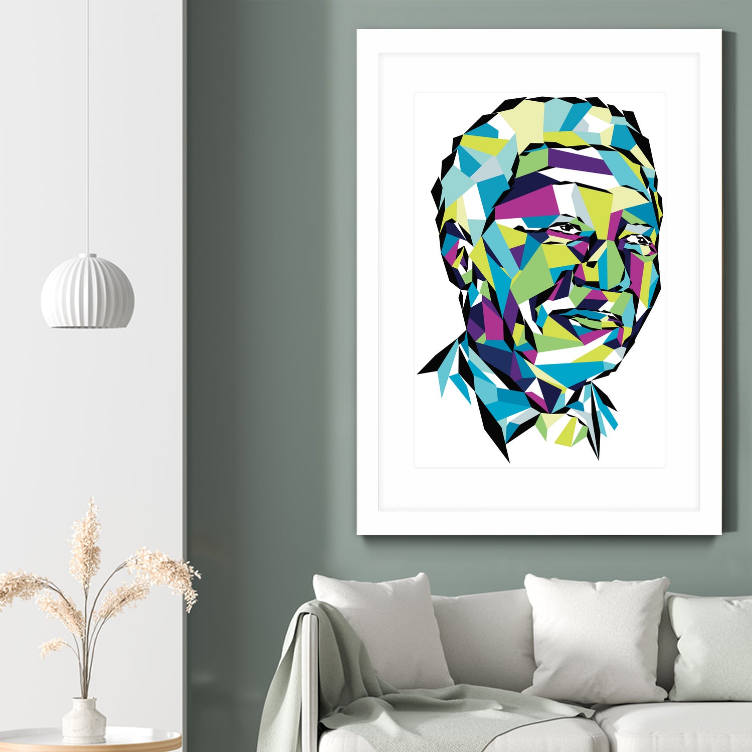 Legend of the fall – Mandela by Neo Dhlamini on GIANT ART - green digital drawing