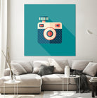 Hipster Camera by Yury Velikanov on GIANT ART - white vector illustration