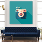 Hipster Camera by Yury Velikanov on GIANT ART - white vector illustration