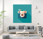 Hipster Camera by Yury Velikanov on GIANT ART - white vector illustration