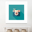 Hipster Camera by Yury Velikanov on GIANT ART - white vector illustration