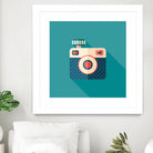 Hipster Camera by Yury Velikanov on GIANT ART - white vector illustration