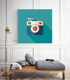 Hipster Camera by Yury Velikanov on GIANT ART - white vector illustration