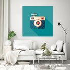 Hipster Camera by Yury Velikanov on GIANT ART - white vector illustration