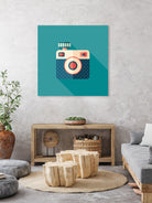 Hipster Camera by Yury Velikanov on GIANT ART - white vector illustration