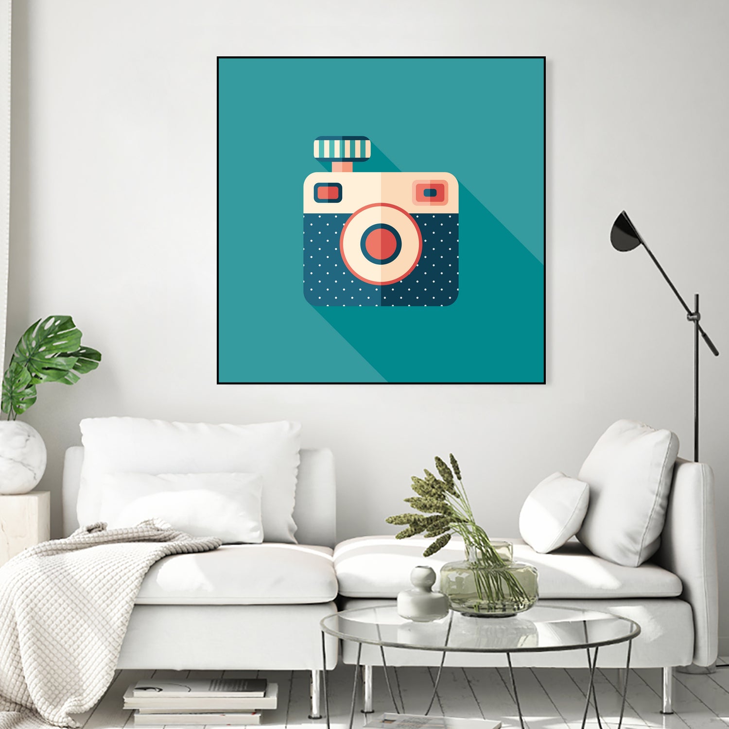 Hipster Camera by Yury Velikanov on GIANT ART - white vector illustration