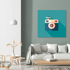 Hipster Camera by Yury Velikanov on GIANT ART - white vector illustration