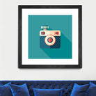 Hipster Camera by Yury Velikanov on GIANT ART - white vector illustration