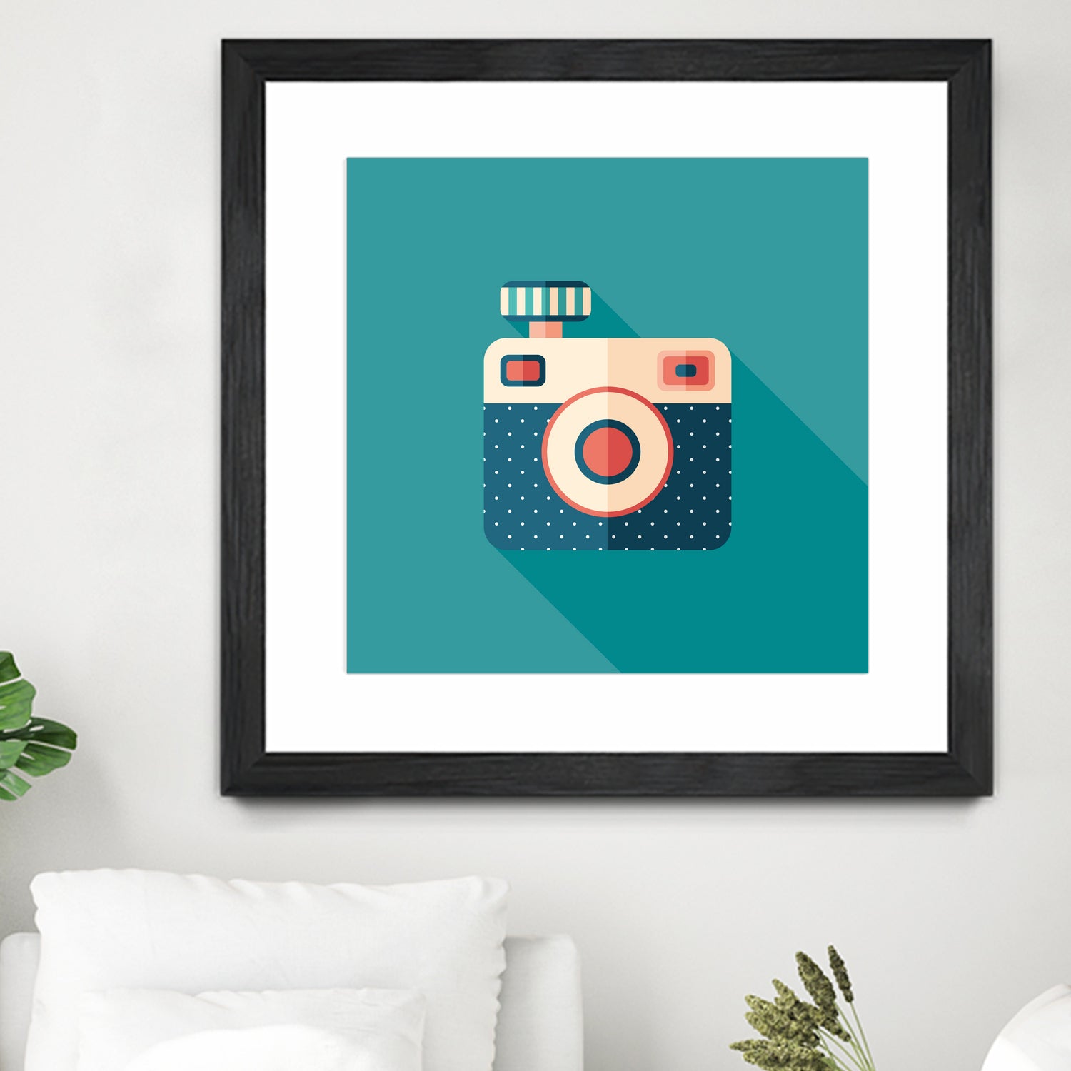 Hipster Camera by Yury Velikanov on GIANT ART - white vector illustration