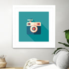 Hipster Camera by Yury Velikanov on GIANT ART - white vector illustration