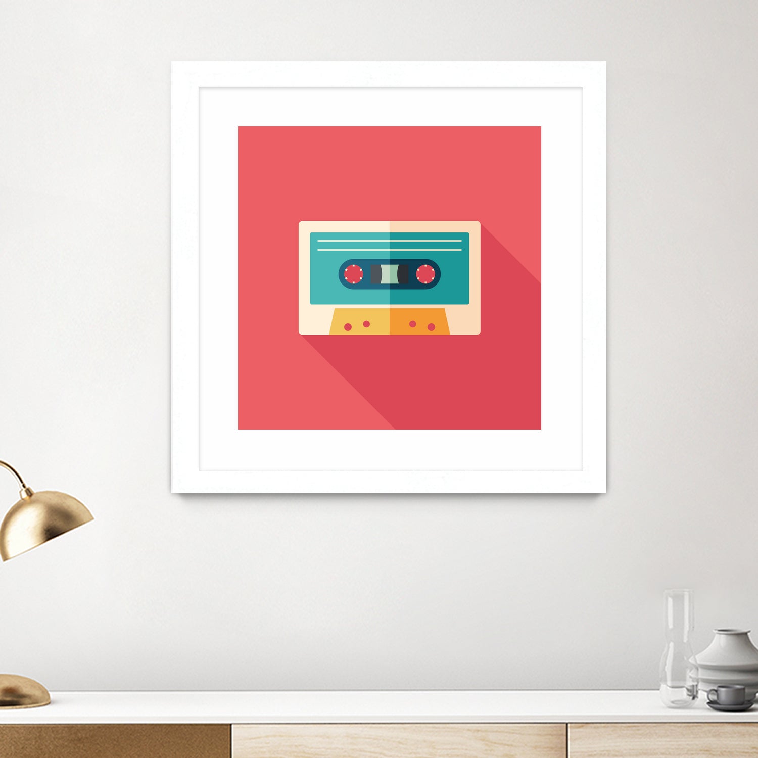 Audio Cassette by Yury Velikanov on GIANT ART - white vector illustration