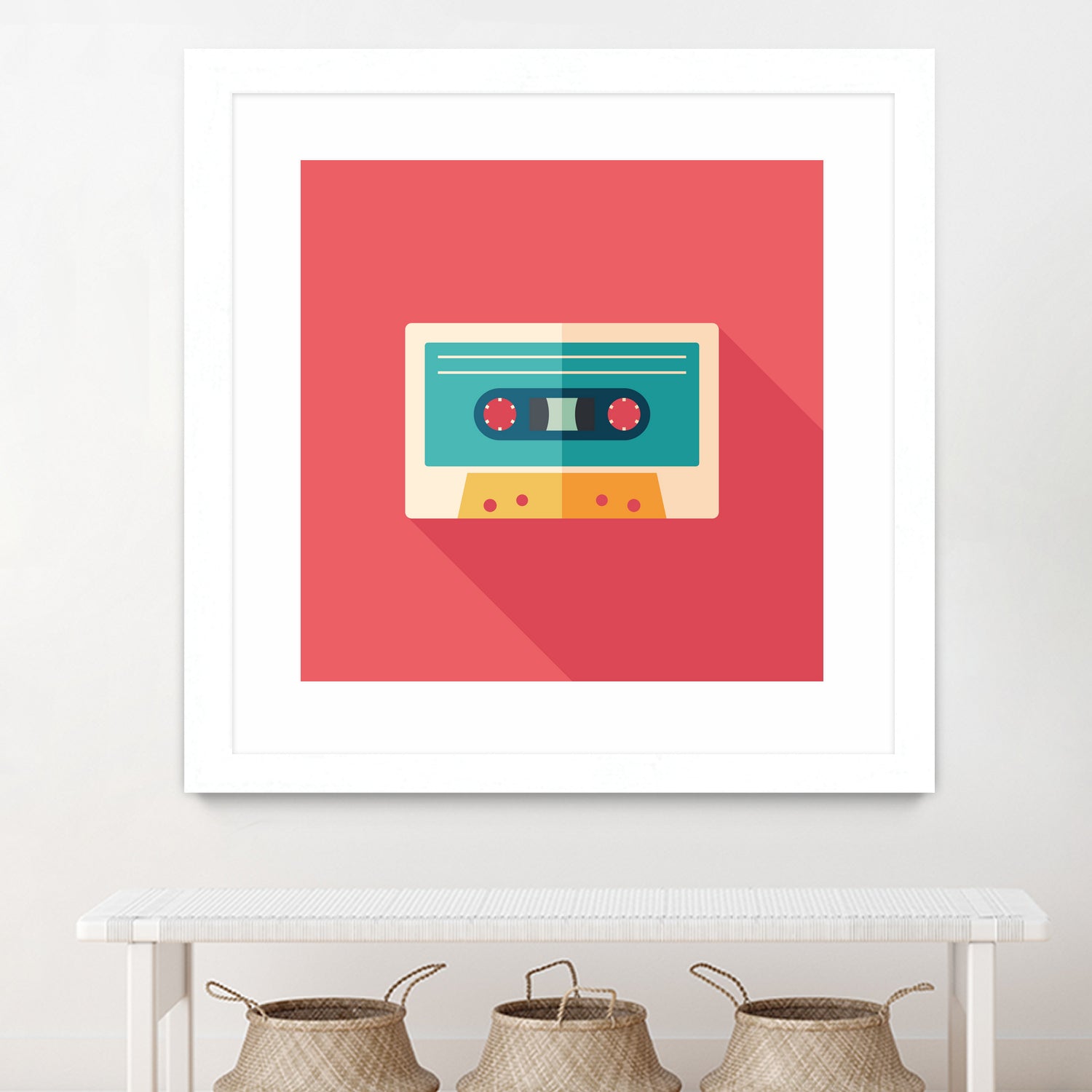 Audio Cassette by Yury Velikanov on GIANT ART - white vector illustration