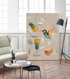 Hummingbird by Dieter Braun on GIANT ART - green digital painting