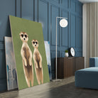 Meerkats by Dieter Braun on GIANT ART - green digital painting