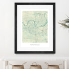 Nashville Map Blue by Hubert Roguski on GIANT ART - blue digital painting