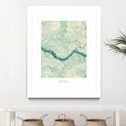 Seoul Map Blue by Hubert Roguski on GIANT ART - blue digital painting