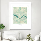 Seoul Map Blue by Hubert Roguski on GIANT ART - blue digital painting