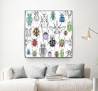 Colorful bugs by Maria Bakueva on GIANT ART - white mixed media