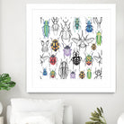 Colorful bugs by Maria Bakueva on GIANT ART - white mixed media