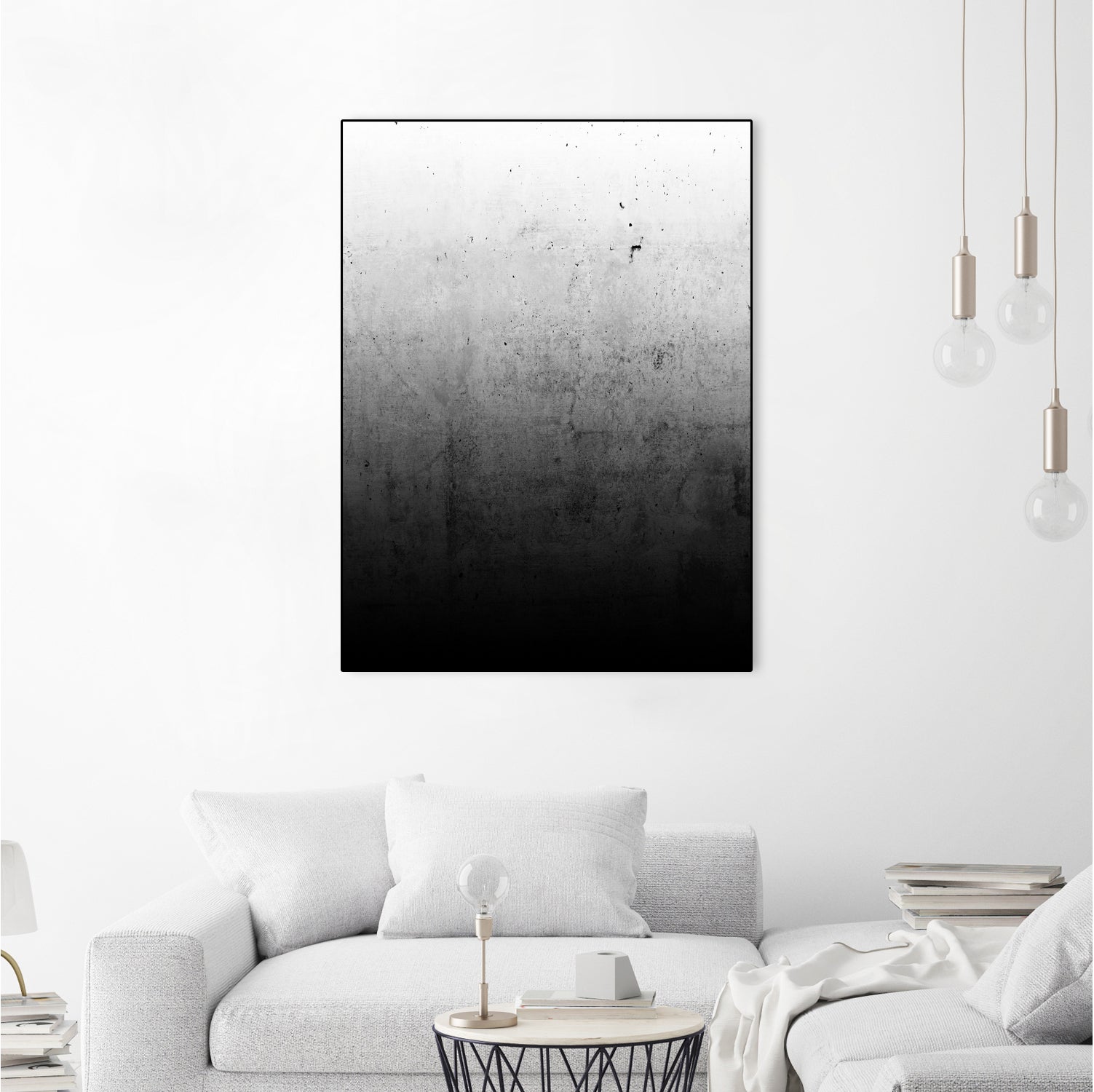 Black Ombre by EMANUELA CARRATONI on GIANT ART - black digital painting