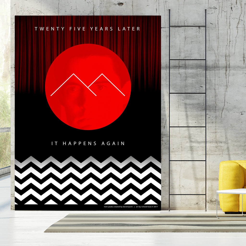 Twin Peaks (detailed) by Richard Kuta on GIANT ART - white digital drawing