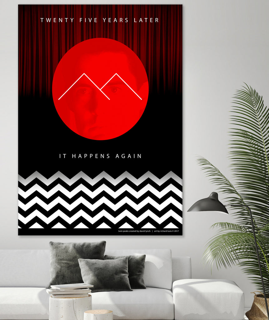 Twin Peaks (detailed) by Richard Kuta on GIANT ART - white digital drawing