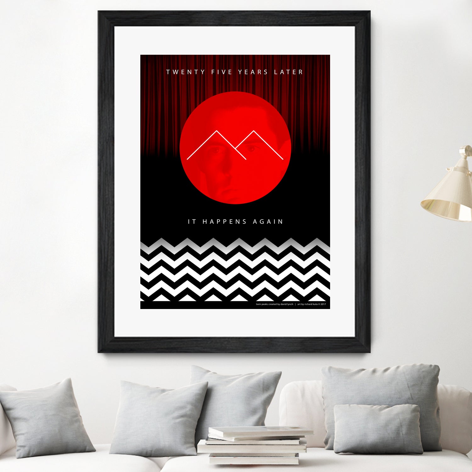 Twin Peaks (detailed) by Richard Kuta on GIANT ART - white digital drawing