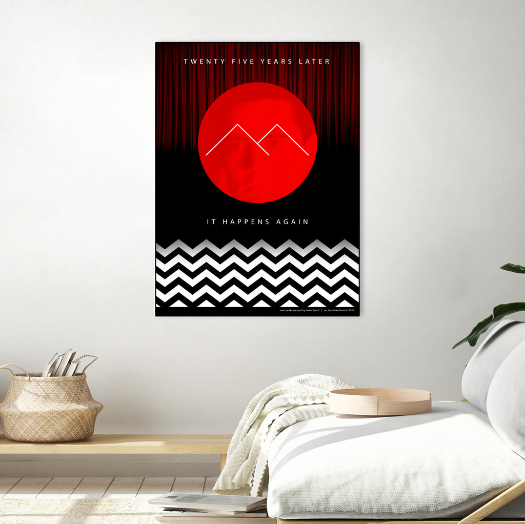 Twin Peaks (detailed) by Richard Kuta on GIANT ART - white digital drawing