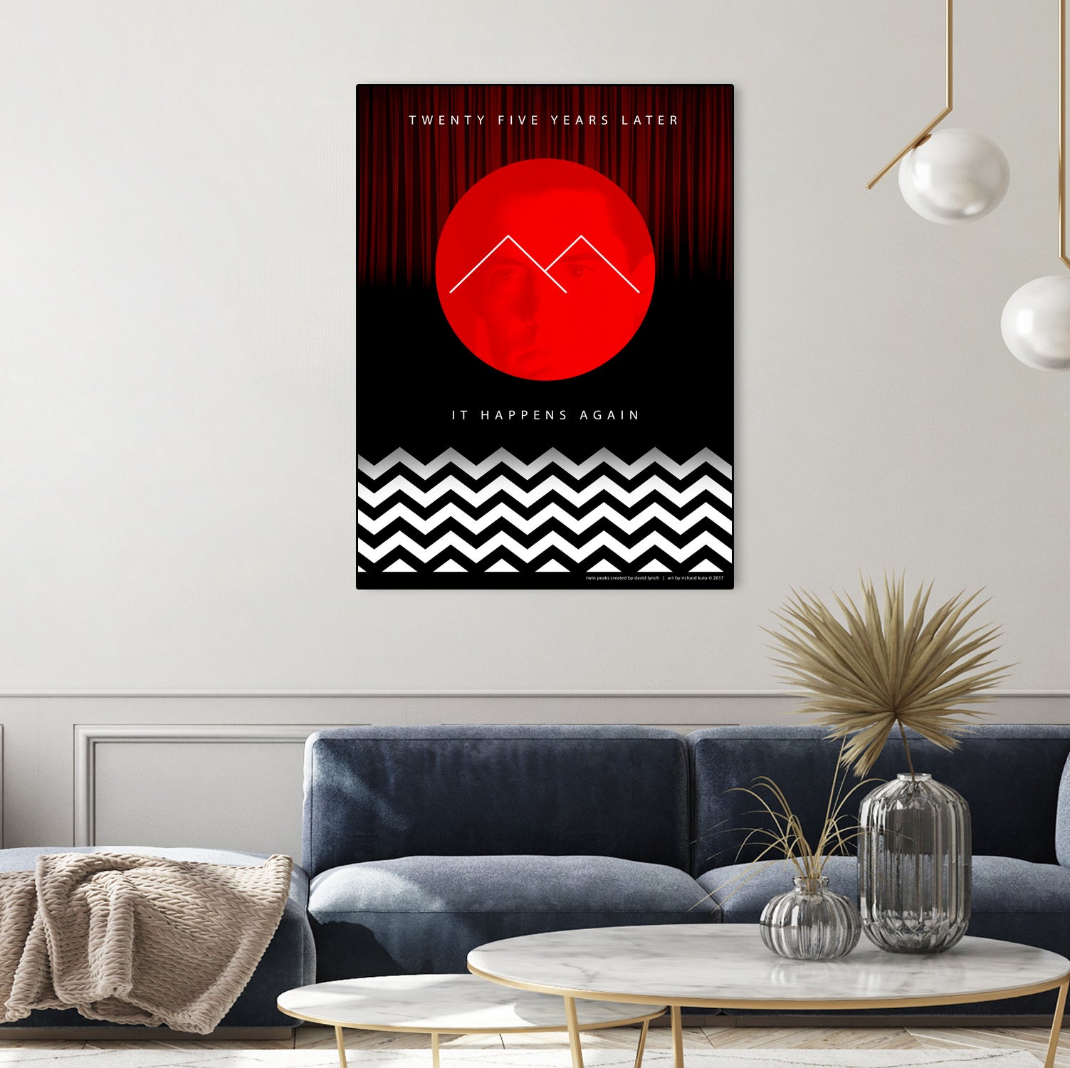 Twin Peaks (detailed) by Richard Kuta on GIANT ART - white digital drawing