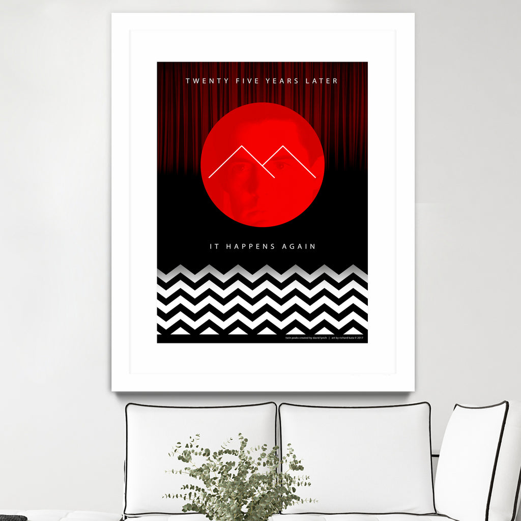 Twin Peaks (detailed) by Richard Kuta on GIANT ART - white digital drawing