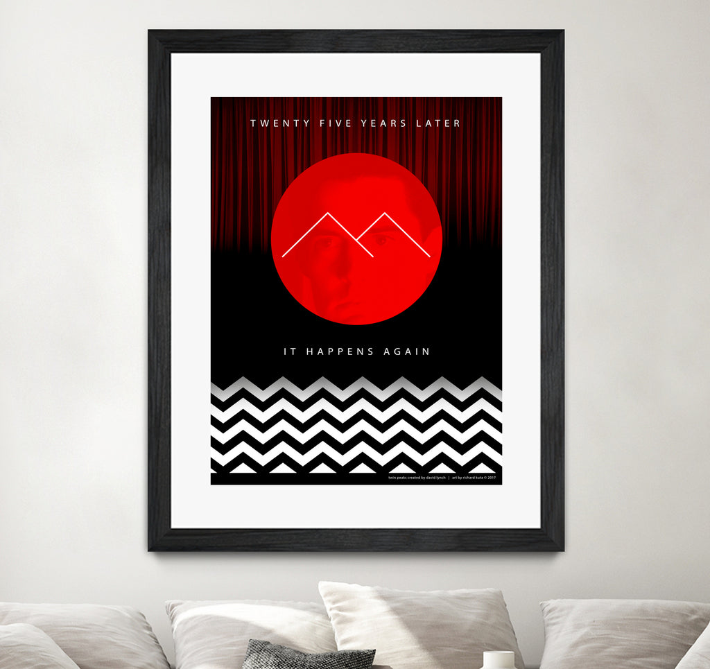 Twin Peaks (detailed) by Richard Kuta on GIANT ART - white digital drawing