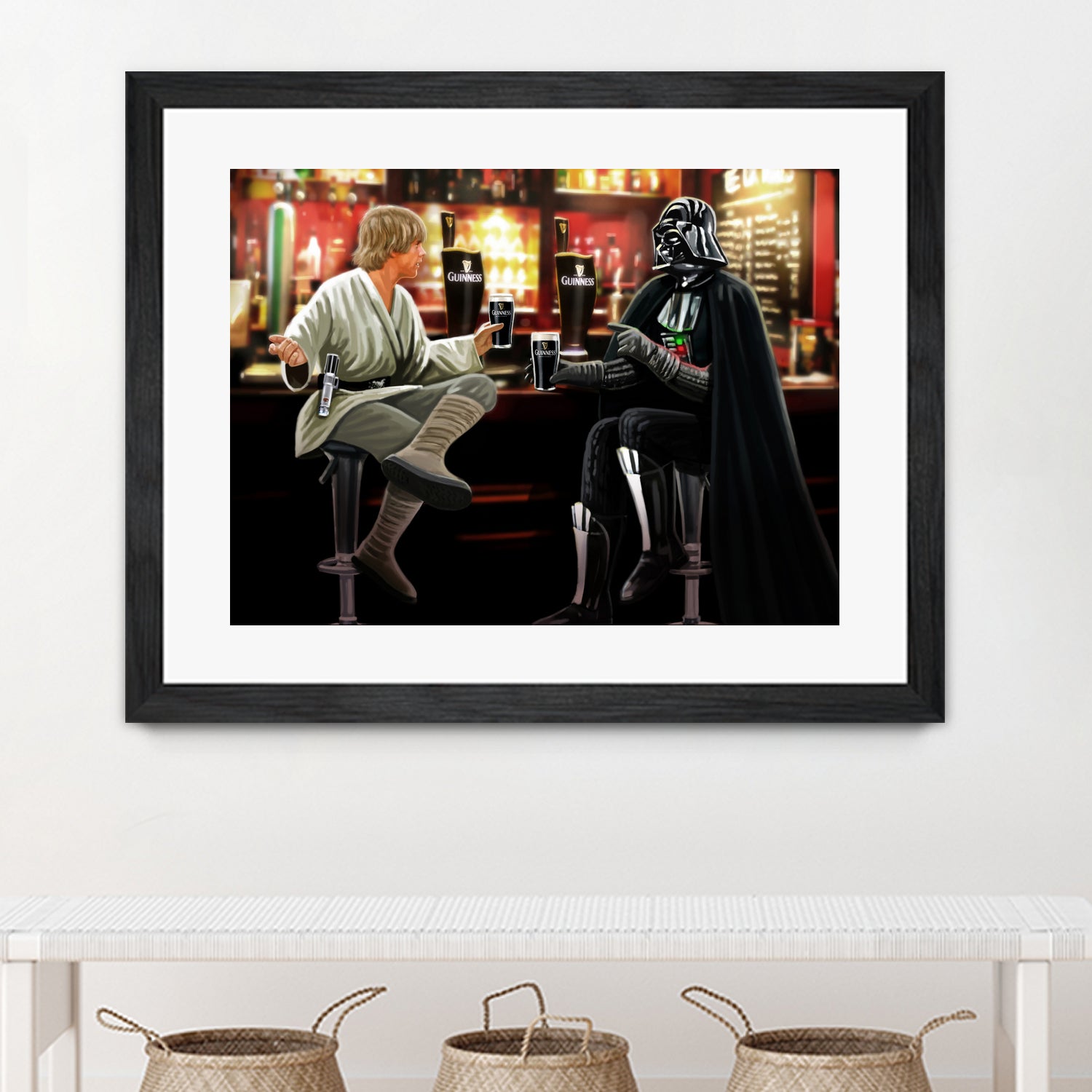 Guinness Starwars by Steve Ash on GIANT ART - brown digital painting