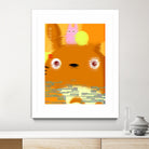 Miyazaki Glitch - Totoro (color) by Hyo Kim on GIANT ART - orange digital painting