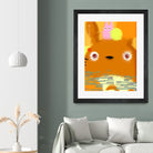 Miyazaki Glitch - Totoro (color) by Hyo Kim on GIANT ART - orange digital painting