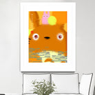 Miyazaki Glitch - Totoro (color) by Hyo Kim on GIANT ART - orange digital painting