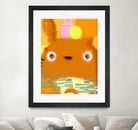 Miyazaki Glitch - Totoro (color) by Hyo Kim on GIANT ART - orange digital painting