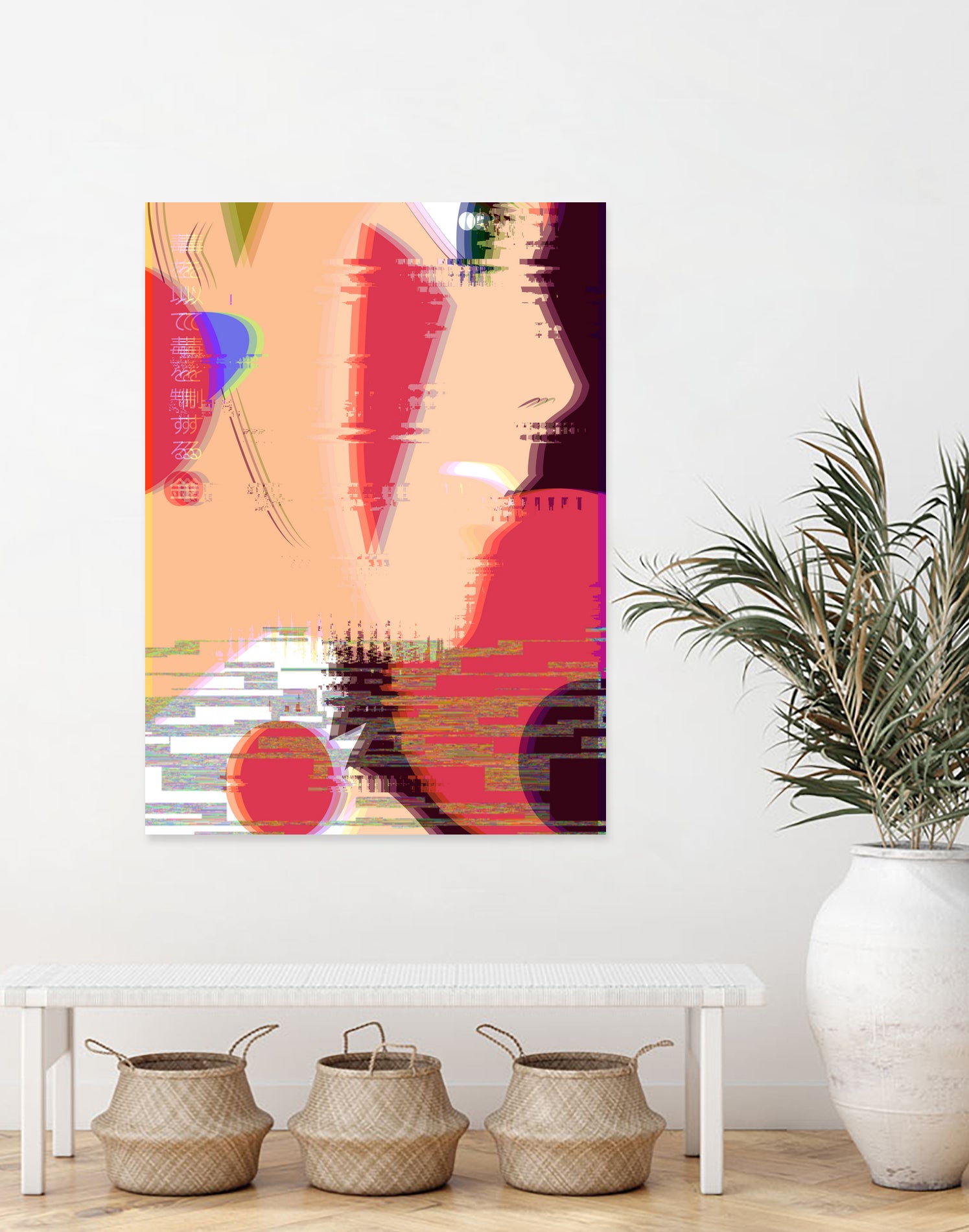 Miyazaki Glitch - Princess Mononoke by Hyo Kim on GIANT ART - red digital painting