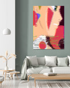 Miyazaki Glitch - Princess Mononoke by Hyo Kim on GIANT ART - red digital painting