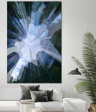 Glass Ceiling Shattered by Randy Witte on GIANT ART - blue digital painting