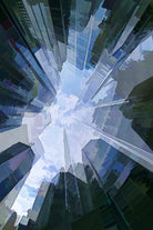 Glass Ceiling Shattered by Randy Witte on GIANT ART - blue digital painting