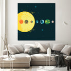 Trappist System by Alessandra Gagliano on GIANT ART - blue vector illustration