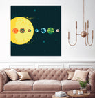 Trappist System by Alessandra Gagliano on GIANT ART - blue vector illustration