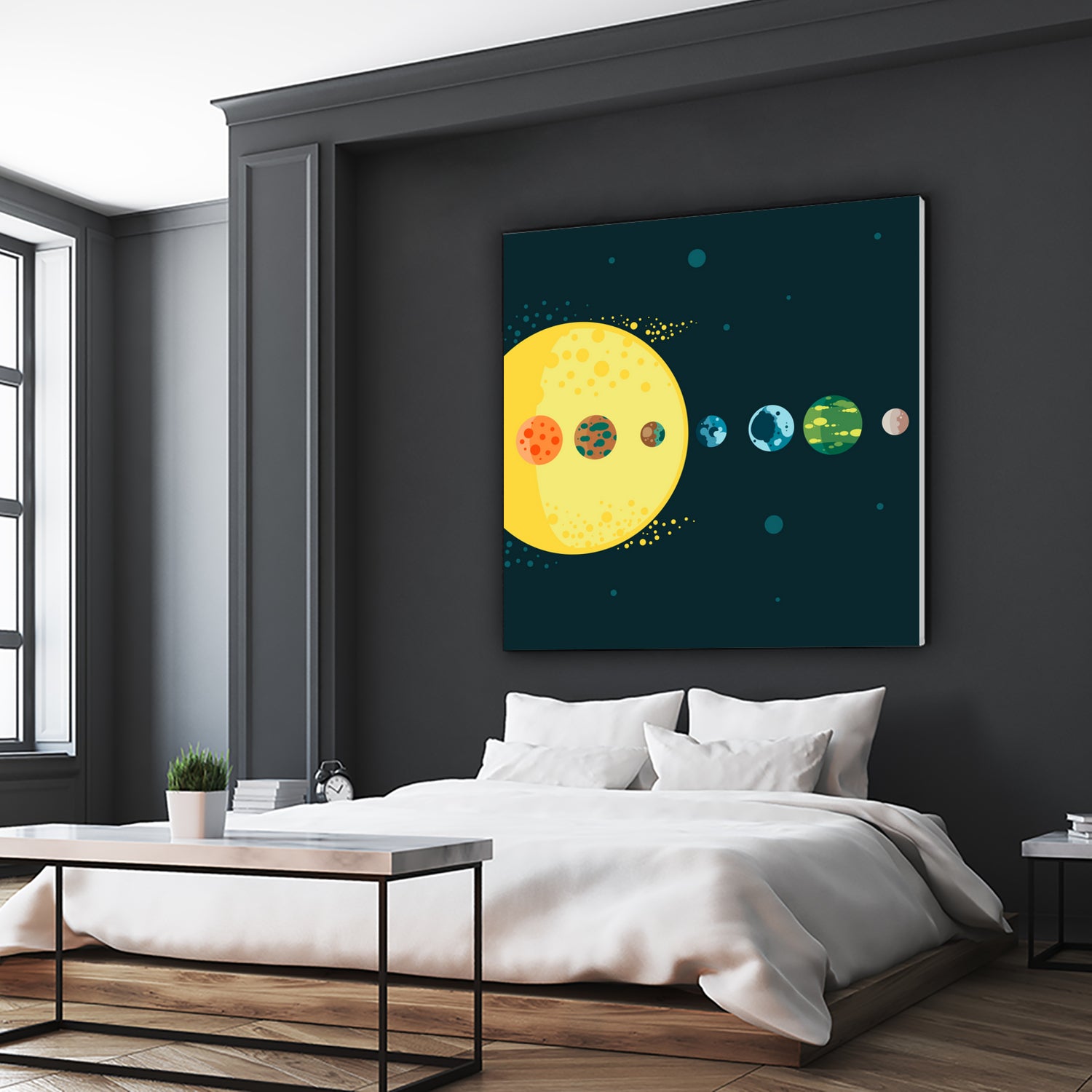 Trappist System by Alessandra Gagliano on GIANT ART - blue vector illustration